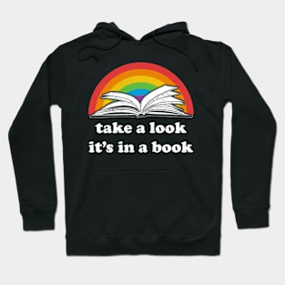 Take a look, its in a book - Retro inspired Reading Rainbow Hoodie